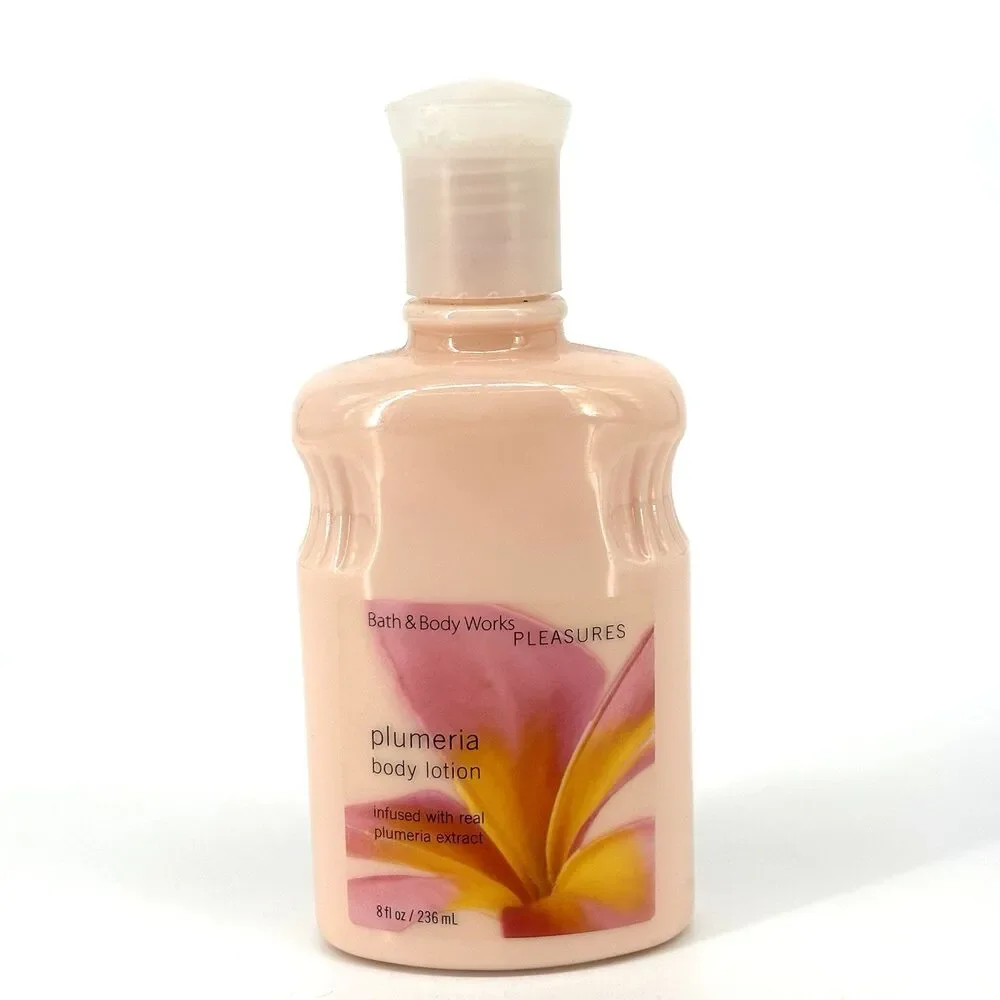 Bath & Body Works Pleasures PLUMERIA Retired Rare Body Lotion 8 oz NEW